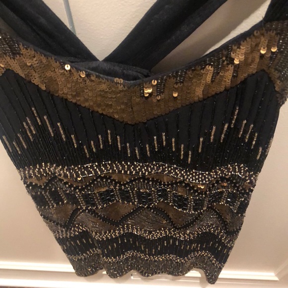 French Connection 20s Style Sequin Dress - Picture 2 of 6